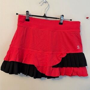Sofibella Red and Black Women's Skort